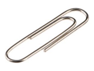 Wonday - Pack de 100 trombones - rond - 25 mm - acier galvanisé
