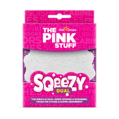 The Pink Stuff - Sqeezy - Éponge et grattoir double face