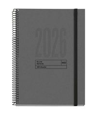 Agenda anual espiral Plus DP Recycled Grafito 2026 - Català