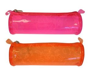 Exacompta - Trousse ronde Néon PVC fluo couleurs assorties