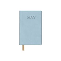 Agenda anual Dohe Samba semana vista 8,5 x 13 cm azul claro