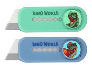 DINO WORLD - Cutter-gomme - porte-gomme