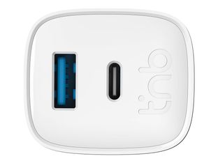 T'nB - Chargeur secteur - Turbo Charge - 2 connecteurs de sortie (24 pin USB-C, USB type A) - blanc
