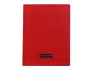 Calligraphe 8000 POLYPRO - Cahier de notes - 170 x 220 mm - 16 feuilles / 32 pages - lignage double 3 mm IV - rouge