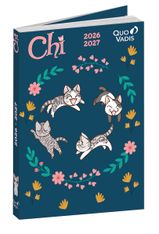 Quo Vadis - Agenda année scolaire - 2026-2027 - Eurotextagenda - Journalier - Multilingue - Chi - Multicolore - 12 mois de août à juillet - 12x17 cm