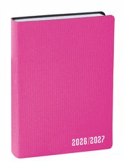 Quo Vadis - Agenda année scolaire - 2026-2027 - Eurotextagenda - Journalier - Multilingue - Galaxy - Rose - 12 mois de août à juillet - 12x17 cm - Papier Clairefontaine blanc - Fabrication française