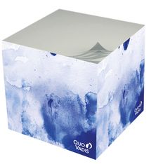 Quo Vadis - Bloc cube - Iconique - Multicolore - 9x9x8 cm - Papier Clairefontaine blanc - Fabrication française