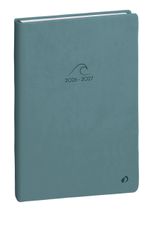 Quo Vadis - Agenda année scolaire - 2026-2027 - Eurotextagenda - Journalier - Multilingue - Paco - Vert - 12 mois de août à juillet - 12x17 cm - Papier Clairefontaine blanc - Fabrication française