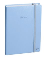 Quo Vadis - Agenda année scolaire - 2026-2027 - Eurotextagenda - Journalier - Multilingue - Pastel - Blanc - 12 mois de août à juillet - 12x17 cm - Papier Clairefontaine blanc - Fabrication française