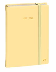 Quo Vadis - Agenda 16 mois - 2026-2027 - Plan Note - Semainier Notes - Multilingue - Pastel - Beige - 16 mois de septembre à décembre - 15x21 cm - Papier Clairefontaine blanc - Fabrication française