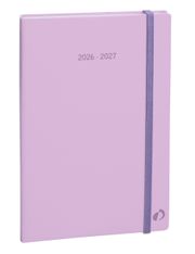 Quo Vadis - Agenda 16 mois - 2026-2027 - Plan Week - Semainier Notes - Multilingue - Pastel - Violet - 16 mois de septembre à décembre - 16x24 cm - Papier Clairefontaine blanc - Fabrication française