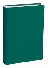 Quo Vadis - Agenda année scolaire - 2026-2027 - Eurotextagenda - Journalier - Multilingue - Touch - Vert - 12 mois de août à juillet - 12x17 cm - Papier Clairefontaine blanc - Fabrication française