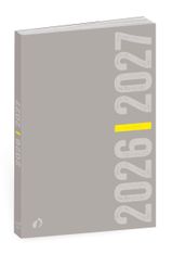 Quo Vadis - Agenda année scolaire - 2026-2027 - Eurotextagenda - Journalier - Multilingue - Welcome - Gris - 12 mois de août à juillet - 12x17 cm - Papier Clairefontaine blanc - Fabrication française