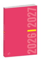 Quo Vadis - Agenda année scolaire - 2026-2027 - Eurotextagenda - Journalier - Multilingue - Welcome - Rose - 12 mois de août à juillet - 12x17 cm - Papier Clairefontaine blanc - Fabrication française