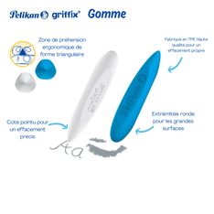 Pelikan – Gomme Griffix ergonomique - assortie