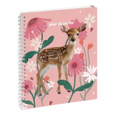 Cahier de textes à spirale Lovely - 17 x 22 cm - faon - Exacompta