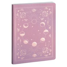 Agenda de bureau 16 mois Auréa - 1 semaine sur 1 page - 15 x 21 cm - Rose - Exacompta