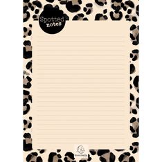 Bloc notes Roar 15 x 21 cm - Visuel foncé - Exacompta