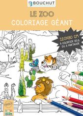 Coloriage géant Zoo - 80 x 120 cm - Bouchut