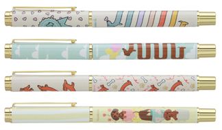 Plumink métal INK Teckel 4 motifs assortis 