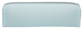 Trousse rectangulaire SCHOOL Green Mesh pastel coloris bleu