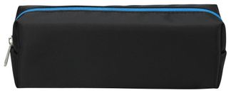 Trousse rectangulaire SCHOOL EcoKids Pop coloris noir zip bleu