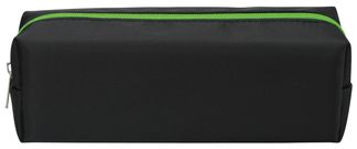 Trousse rectangulaire SCHOOL EcoKids Pop coloris noir zip vert
