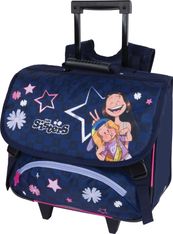 Cartable à roulettes Les Sisters - 38 cm - 2 compartiments - Oberthur
