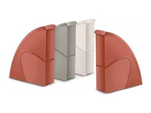 CEP Terra Nova - Lot de 4 porte-revues - pour 240 x 320 mm - capacité : 700 feuilles - terre cuite, sable, beige