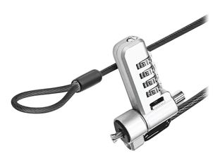 T'nB - Câble de sécurité - 3 en 1, codé, compatible avec T-bar, nano, coin - gris - 1.8 m