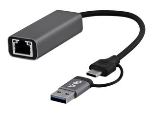 T'nB - Adaptateur réseau - USB-C / USB-A - gris