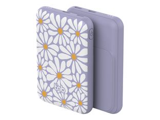 T'nB FLOWER EXCLUSIV - Batterie externe - MagSafe - 5000 mAh - 20 Watt (24 pin USB-C) - mauve