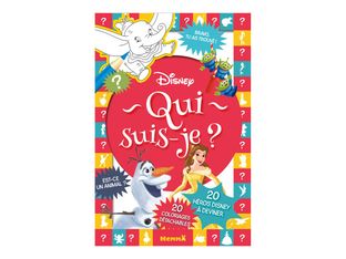 Disney - Qui suis-je ? - 20 héros Disney à deviner - 20 coloriages détachables - livre de coloriage / d'activités 