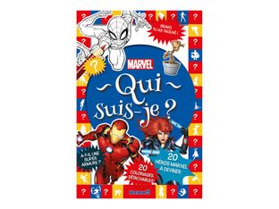 Marvel - Qui suis-je ? - 20 héros Marvel à deviner - 20 coloriages détachables - livre de coloriage / d'activités - 
