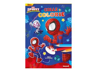 Disney Junior - Marvel Spidey et ses amis extraordinaires - Colle et colorie (Spidey grimpe) - livre de coloriage / d'activités