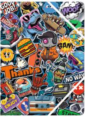 Chemise A4 Geek - 24 x 32 cm - Oberthur