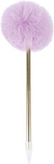 Styllo bille Pompon mauve - Oberthur