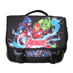 Cartable Avengers - 38 cm - 2 compartiments - Noir - Bagtrotter