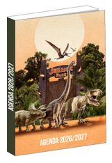 Agenda Jurassic Park - 1 jour par page - 12x17 cm - Beige - Bagtrotter