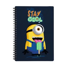 Cahier de texte Les Minions - 18x22 cm - Marine - Bagtrotter