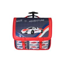 Cartable à roulettes Phileas Voiture - 41 cm - 2 compartiments - Marine - Bagtrotter