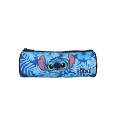 Trousse ronde Stitch - 1 compartiment - Bleu - Bagtrotter