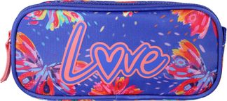 Trousse rectangulaire Ettavee - 2 compartiments - Bleu - Kid'Abord