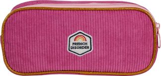 Trousse rectangulaire French Disorder - 2 compartiments - Rose - Kid'Abord
