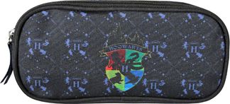 Trousse rectangulaire Harry Potter Hogwarts - 2 compartiments - Marine - Kid'Abord
