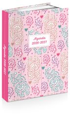Agenda rembordé Indian Mood - 1 jour par page - 12x17 cm - 2 décors assortis - Kid'Abord