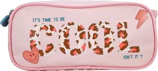 Trousse rectangulaire Kip Graou - 2 compartiments - Rose - Kid'Abord