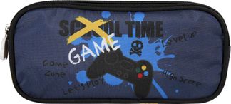 Trousse rectangulaire Kip Gaming - 2 compartiments - Marine - Kid'Abord