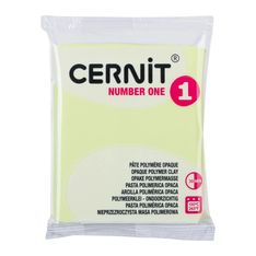 Cernit Number One - Pâte à modeler - 56 g - jaune pastel - argile polymère