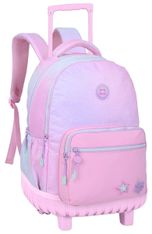 Sac à dos à roulettes Marshmallow Spotlight - 2 compartiments - Rose - Marshmallow